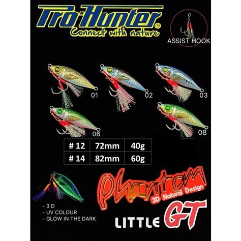 Jual Metal Jig Pro Hunter Phantom Litle Gt Gr Gr Shopee Indonesia