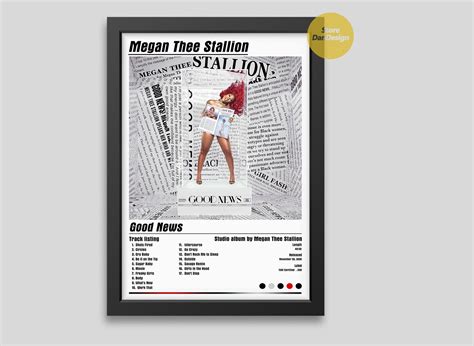 Megan Thee Stallion Good News Album Cover Poster | Etsy