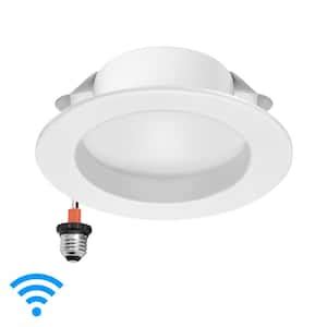 Maxxima 6 In Smart WiFi LED Retrofit Downlight 1000 Lumens Multi