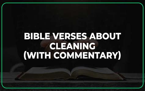 25 Bible Verses About Cleaning With Commentary Scripture Savvy