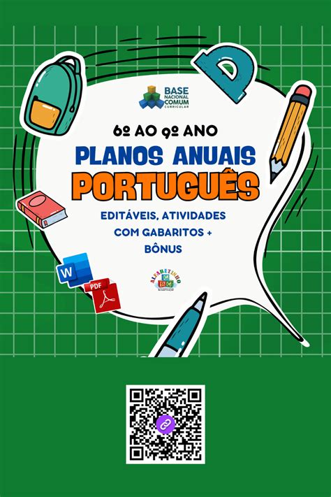 LÍNGUA PORTUGUESA - Planejamentos do 6º ao 9º ano - BNCC 2024 : r ...