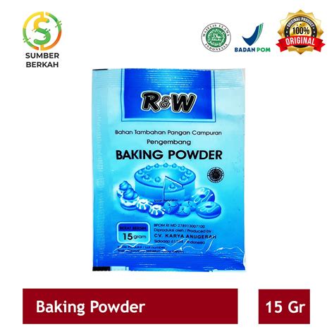 Jual Baking Powder Pengembang Kue Rajawali R W RW Biru Double Acting 15