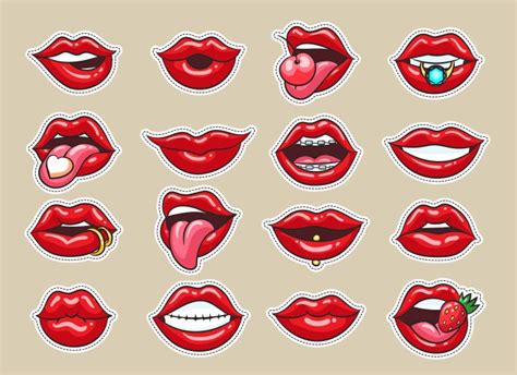 Cartoon Lips Vector Images Over 39000