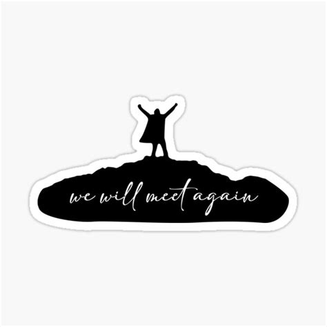 "We Will Meet Again" Sticker for Sale by thesheepdesign | Redbubble