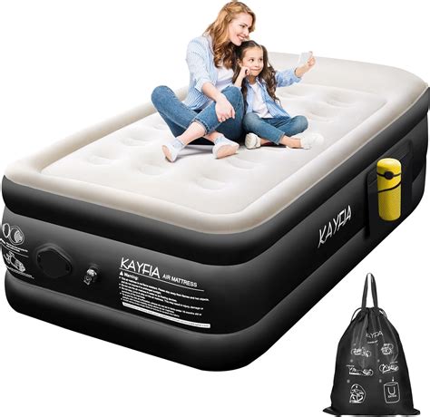 Twin Air Mattress With Built In Rechargeable Pump Quick Set Up