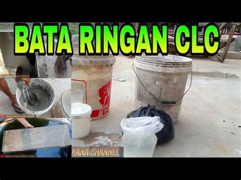 Cara Membuat Bata Ringan Clc Manual Bataringan Youtube