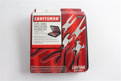 Craftsman 5 Piece Mini Precision Pliers Set Property Room