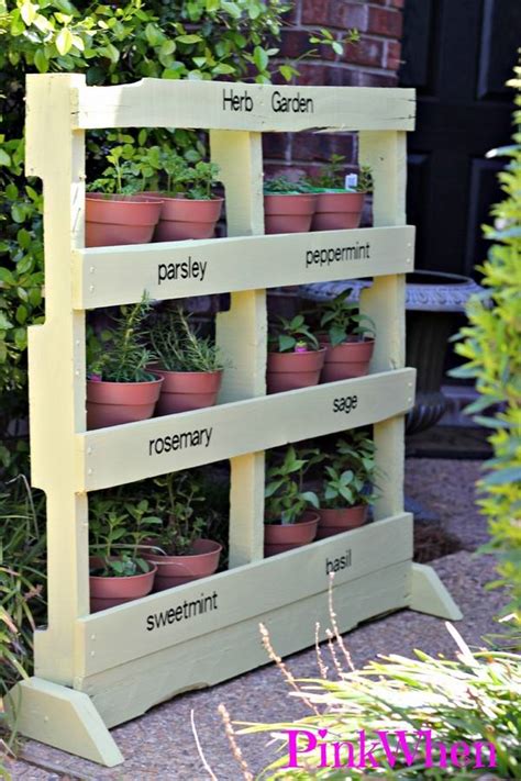 Diy Ideas How To Build A Vertical Herb Garden From A Wooden Pallet