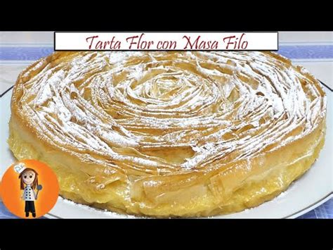 Tarta De Pasta Filo Y Crema Pastelera Mirlo Blanco