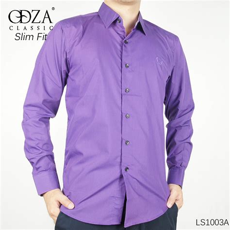 Jual Odza Classic Kemeja Resmi Polos Lengan Panjang Slim Fit Modern