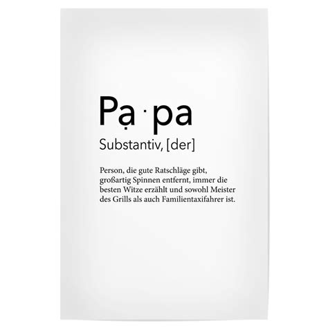 Definition Papa Ratschläge als Poster bei artboxONE kaufen