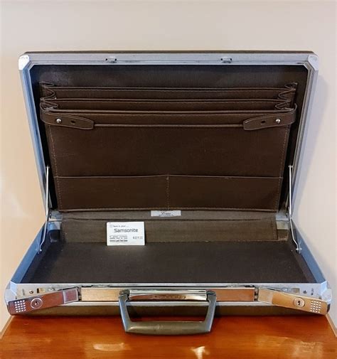 Vintage S Samsonite Attache Case Slim Hardshell Madmen Briefcase