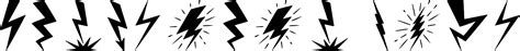 Lightning Bolt Font