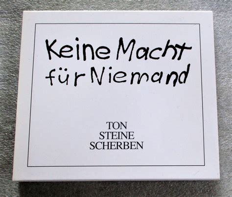 Ton Steine Scherben Keine Macht F R Niemand Kaufen Auf Ricardo