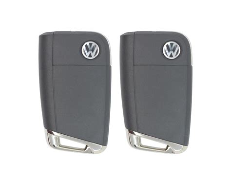 VW MQB BG New Type 2x 3 Buttons 433MHz Flip Remote Key With Lock Set