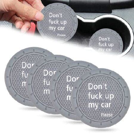 Pcs Car Cup Holder Coasters Don T Fuck Up My Car Please Universal