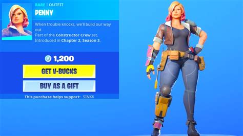 NEW STW PENNY Skin Fortnite Vs Apple Item Shop Fortnite Battle