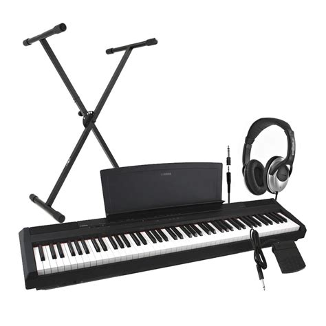 DISC Yamaha P35 Digital Piano Black Including Stand And Headphones