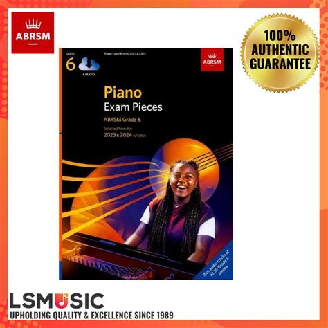 Abrsm Piano Exam Pieces 2023 And 2024 Gd 6 With O A Shopee Malaysia