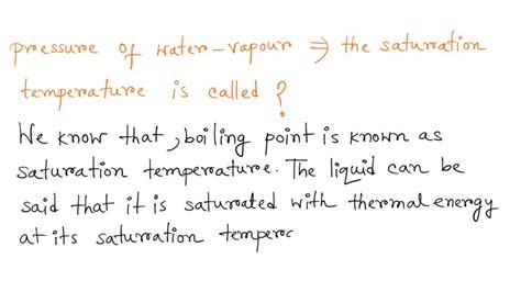 Solved In Air Water Vapour Mixture The Partial Pressure Of Water Vapour