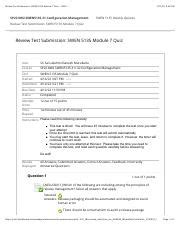 Review Test Submission SWEN 5135 Module 7 Quiz SP22 Pdf Review