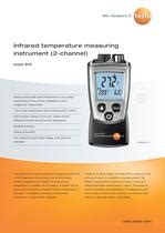 Infrared Temperature Measuring Instrument 2 Channel Testo 810