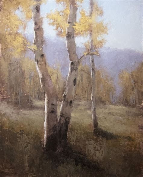 Autumn Aspens Aspen Trees Painting Autumn Painting Autumn Art