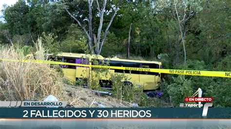 Bus Con Pasajeros Se Vuelca En Loma Campana Dos Personas Murieron Y 30