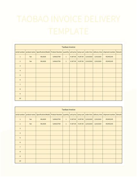 Free Delivery Template Templates For Google Sheets And Microsoft Excel