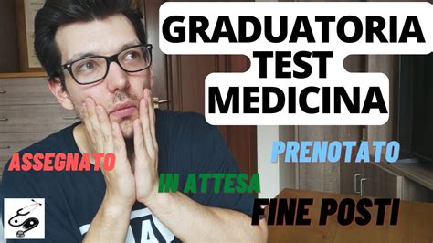 GRADUATORIA TEST MEDICINA COME FUNZIONA QUANTO ASPETTO GLI