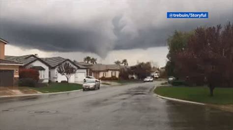 Funnel Cloud Spotted Spinning Over Homes North Of Sacramento Abc7 San