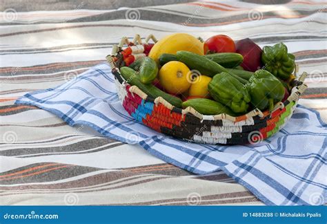 Basket With Healthy Food Royalty Free Stock Photos - Image: 14883288