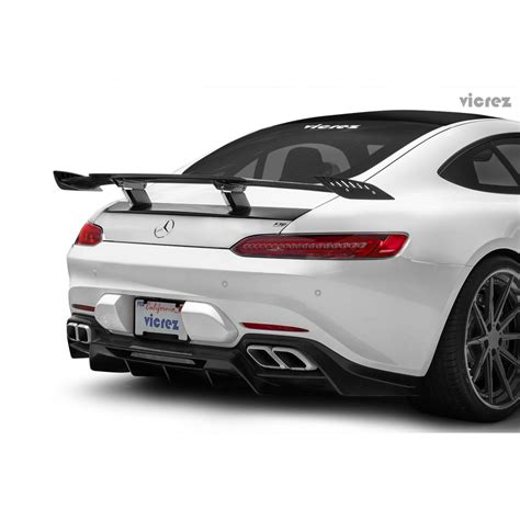 Vicrez Lv Carbon Fiber Rear Wing Spoiler Vz Mercedes Amg Gt S C