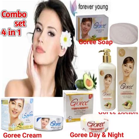 SET 4 IN 1 GORE DAY N NIGHT CREAM BEAUTY CREAM N WHITENING SOAP Gore