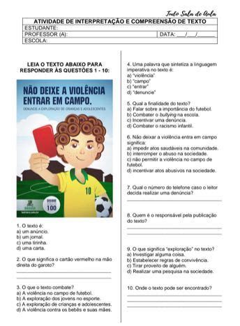 ATIVIDADE DO 4 E 5 ANO PROPAGANDA Atividades Genero Textual