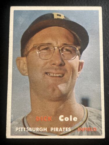 1957 Topps 234 Dick Cole Pittsburgh Pirates Picture 1 Of 2