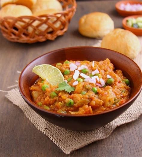 Pav Bhaji Spicy Vegetable Mash And Buttery Indian Rolls Sinfully