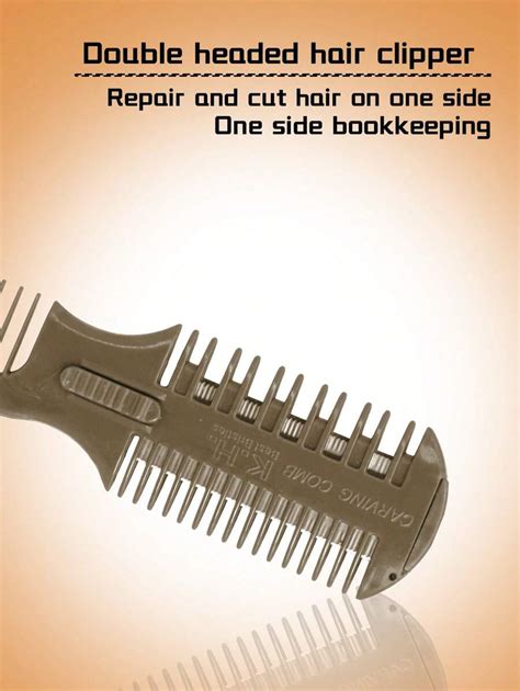 Pc Hair Cutter Comb Double Sided Hair Razor Comb Hair Thinning