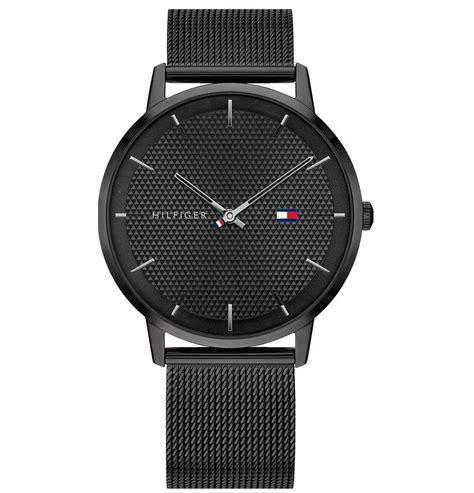 Montre Analogique Homme Tommy Hilfiger Acier Noir Cleor