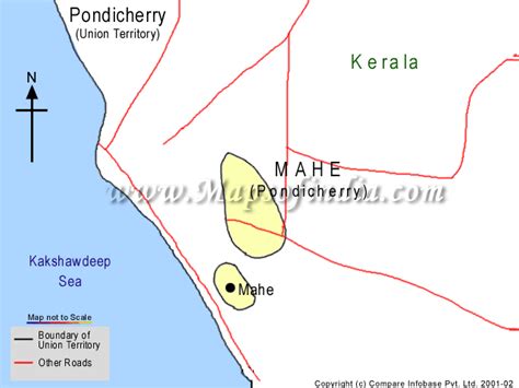 Tourist Map of Mahe, Travel Map of Mahe, City Map of Mahe