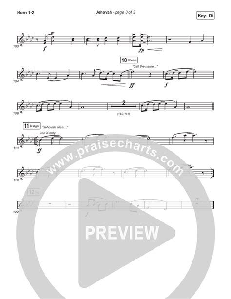 Jehovah Choral Anthem Satb French Horn Sheet Music Pdf Elevation