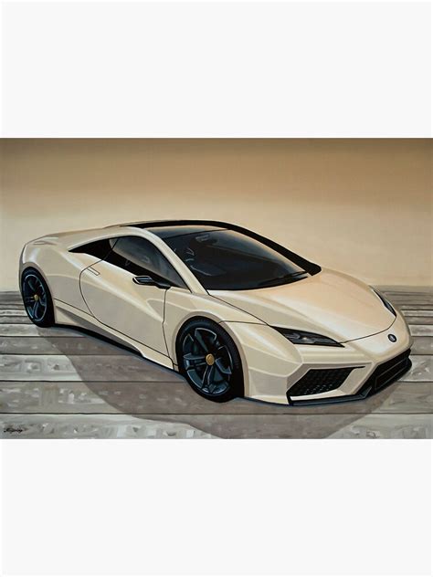 Lotus Esprit Painting Sticker For Sale By Paulmeijering Redbubble