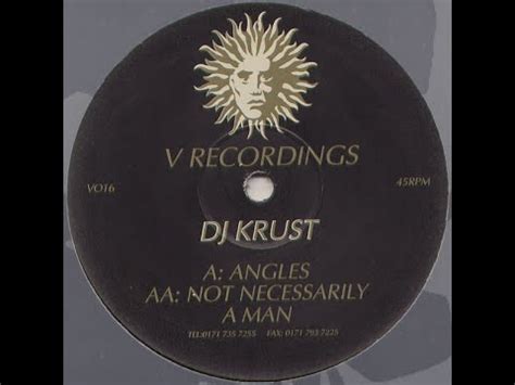 DJ Krust Not Necessarily A Man YouTube