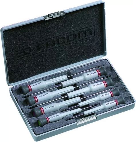 Coffret de 8 tournevis de précision micro tech torx FACOM