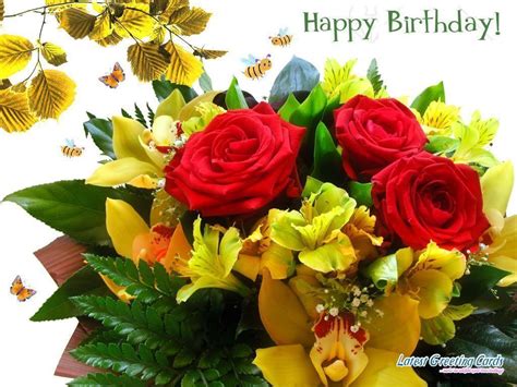 Happy Birthday Flower Wallpapers Top Free Happy Birthday Flower