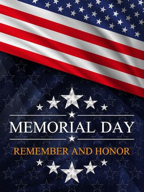 Premium Vector | Memorial day background National holiday of the USA