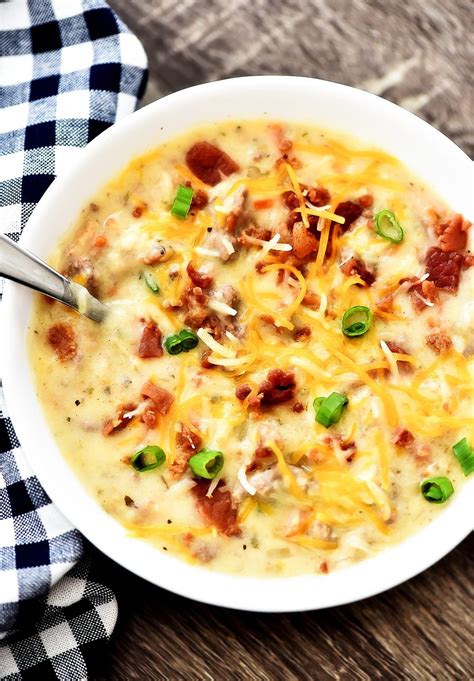 Slow Cooker Bacon Cheeseburger Soup Life In The Lofthouse