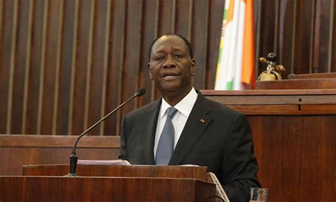 Discours Du Pr Sident De La R Publique Sem Alassane Ouattara Lors De