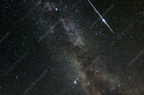 Perseid Meteor Shower Meteor Track Stock Image R3050262 Science