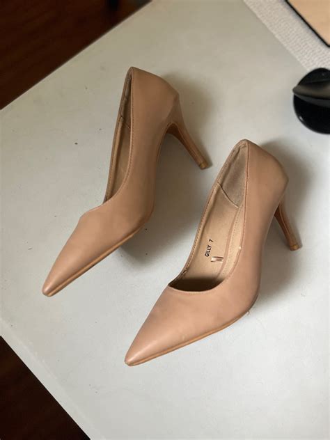 Parisian Nude Heels 3inches Women S Fashion Footwear Heels On Carousell